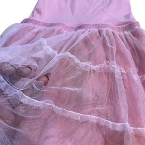 George  3T Girls Pink Tulle Party Dress with Glitter Accents Size 3T